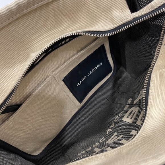 Marc Jacobs The Tote Bag Beige/Black Cloth (JB1127) - Picture 12 of 14